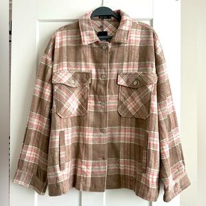 Mika Rose plaid shacket. New with tags.